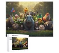 Puzzle Per Adulti500 PCS Amazon Rainforest Animals Puzzle, Rompicapo, Gioco Di Analisi E Logica, Ideale Come Regalo Per Tutta La Famiglia 500 PCS