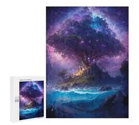 Puzzle Per Adulti500 PCS Big Tree on The Island Puzzle Per Adulti Giochi Per Famiglie Sfida Difficile Attività Divertenti A Casa 500 PCS