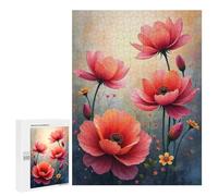 Puzzle Per Adulti500 PCS Colorful Array of Blooming Pink Flowers Puzzle Per Adulti Regalo Di Compleanno Difficile E Stimolante Regali Di Compleanno E Unici 500 PCS