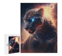 Puzzle Per Adulti500 PCS Electric Leopard Mystic Power Unleashed Puzzle Rompicapo Gioco Di Assemblaggio Di Modelli Unici Per Compleanni E Regali 500 PCS
