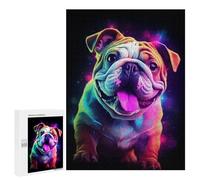 Puzzle Per Adulti500 PCS English Bulldog Wall Art Puzzle, Rompicapo, Gioco Di Analisi E Logica, Ideale Come Regalo Per Tutta La Famiglia 500 PCS