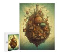 Puzzle Per Adulti500 PCS Fantasy Floating Island -2 Puzzle Per Adulti Giochi Per Famiglie Sfida Difficile Attività Divertenti A Casa 500 PCS
