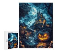 Puzzle Per Adulti500 PCS Fantasy Spooky Pumpkin Puzzle Rompicapo Gioco Di Assemblaggio Di Modelli Unici Per Compleanni E Regali 500 PCS