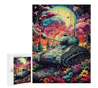 Puzzle Per Adulti500 PCS Fantasy Tank in Bloom Puzzle Per Adolescenti Gioco Rompicapo Migliora La Memoria Aiuta Ad Allenare Il Cervello 500 PCS