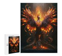 Puzzle Per Adulti500 PCS Fire Phoenix Puzzle Rompicapo Gioco Di Assemblaggio Di Modelli Unici Per Compleanni E Regali 500 PCS