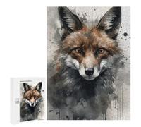 Puzzle Per Adulti500 PCS Fox Wild Charm Watercolor Puzzle Rompicapo Gioco Di Assemblaggio Di Modelli Unici Per Compleanni E Regali 500 PCS