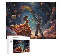 Puzzle Per Adulti500 PCS Galactic Dance Cosmic Romance Puzzle Per Adolescenti Gioco Rompicapo Migliora La Memoria Aiuta Ad Allenare Il Cervello 500 PCS