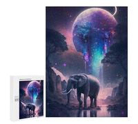 Puzzle Per Adulti500 PCS Galactic Elephant Majesty Puzzle Rompicapo Gioco Di Assemblaggio Di Modelli Unici Per Compleanni E Regali 500 PCS