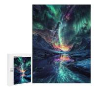 Puzzle Per Adulti500 PCS Nordic Aurora Borealis Puzzle Rompicapo Gioco Di Assemblaggio Di Modelli Unici Per Compleanni E Regali 500 PCS
