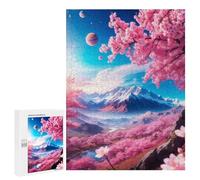 Puzzle Per Adulti500 PCS Pink Tree Puzzle, Rompicapo, Gioco Di Analisi E Logica, Ideale Come Regalo Per Tutta La Famiglia 500 PCS