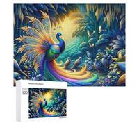 Puzzle Per Adulti500 PCS Rainbow Peacock in Amazon Rainforest Puzzle Fai Da Te Per Adulti, Giocattolo Di Precisione, Ideale Come Regalo Per Tutta La Famiglia 500 PCS