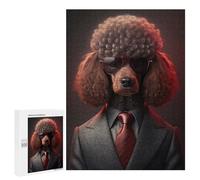 Puzzle Per Adulti500 PCS Red Poodle Mafia Boss Puzzle, Rompicapo, Gioco Di Analisi E Logica, Ideale Come Regalo Per Tutta La Famiglia 500 PCS