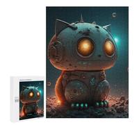 Puzzle Per Adulti500 PCS Robotic Cat in Space -2 Puzzle Rompicapo Gioco Di Assemblaggio Di Modelli Unici Per Compleanni E Regali 500 PCS