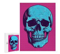 Puzzle Per Adulti500 PCS Skull Halloween Retro Puzzle Rompicapo Gioco Di Assemblaggio Di Modelli Unici Per Compleanni E Regali 500 PCS