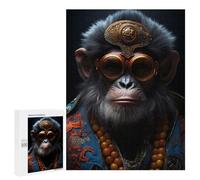 Puzzle Per Adulti500 PCS Steampunk Ape Monkey Puzzle Per Adulti Giochi Rilassanti Che Migliorano La Memoria, Ideali Come Regali Per Tutta La Famiglia 500 PCS