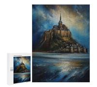 Puzzle Per Adulti500 PCS Timeless Mont Saint Michel Puzzle Rompicapo Gioco Di Assemblaggio Di Modelli Unici Per Compleanni E Regali 500 PCS