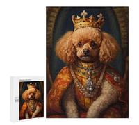 Puzzle Per Adulti500 PCS Toy Poodle The King Puzzle, Rompicapo, Gioco Di Analisi E Logica, Ideale Come Regalo Per Tutta La Famiglia 500 PCS