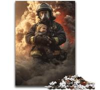 Puzzle per bambine e pompieri da 1000 pezzi per adolescenti, giochi educativi, decorazioni per la casa, ideali come regalo per tutta la famiglia (38x52cm)