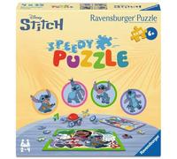 Ravensburger Stitch, 12004178, 4 35 Pezzi e 32 Chip Speedy Veloce e Vince per 2-4 Puzzle dai 6 Anni