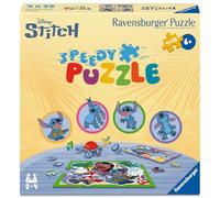 Ravensburger Stitch, 12004178, 4 35 Pezzi e 32 Chip Speedy Veloce e Vince per 2-4 Puzzle dai 6 Anni