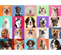 Puzzle per bambini 8-10 anni - Cani Multicolore, Puzzle da 200 pezzi per bambini da 6 a 8 anni, puzzle educativo di apprendimento, giocattoli regalo per 6, 7, 8, 9 e 10 anni