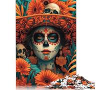 Puzzle per bambini 'Calavera Catrina' 1000 pezzi Puzzle in legno per adulti e bambini Sfida famiglia 1000 pezzi (75x50 cm)