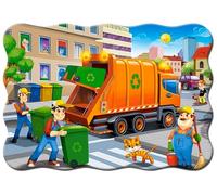 Puzzle per bambini camion della spazzatura 30 pezzi