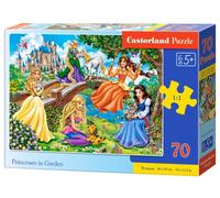 Puzzle per bambini da 70 pezzi - principesse in giardino
