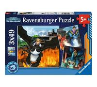Puzzle per bambini Draghi: i 9 mondi (3x 49 pezzi) 1 St