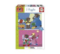 Educa Borrás Puzzle Orsetto Bruno – Set 2 puzzle da 48 pezzi – dai 4 anni
