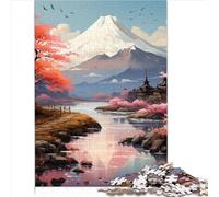 Puzzle per Bambini Giappone mt Fuji Puzzle per Adulti Puzzle in Legno da 1000 Pezzi per Adulti e Bambini Dimensioni Puzzle (50x75 cm)