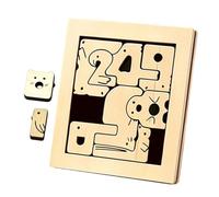 Puzzle per Bambini Giocattoli Educativi In Legno Con Animali E Numeri