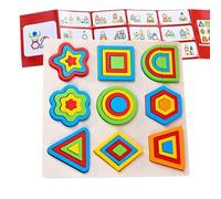 Puzzle per Bambini | Giocattoli Educativi STEM con Forme Colorate | Attività Sviluppo Apprendimento Bambini