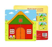 Puzzle per bambini, giocattolo educativo in legno, con racconti, giochi di puzzle interattivi, per bambini, ragazze, casa, asilo, viaggio, compleanno