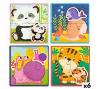 Puzzle per Bambini Lisciani Giochi 16 x 1 x 16 cm animali 16 Pezzi [6 Unità]