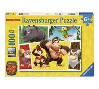 Ravensburger - Puzzle 100 Pezzi XXL: Donkey Kong, Puzzle Bambini 6 Anni, 49 x 36 cm, Regalo Bambina 6 Anni E Bambino