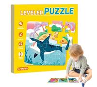 Puzzle per bambini, puzzle per bambini,Puzzle magneti per il bambino - Giocattoli educativi di cartoni animati magnetici che imparano le attività animali per ragazzi e ragazze