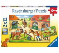 Puzzle Vacanze in Fattoria con Cavalli 2x12 pezzi