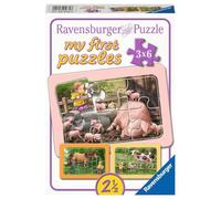 Puzzle per bambini Ravensburger - 05679 Lotta on the farm - Il mio primo puzzle per bambini dai 2,5 anni in su, con 3x6 pezzi