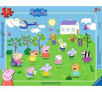 Puzzle per bambini Ravensburger 05697 - corda per saltare con Peppa Pig - Puzzle con cornice Peppa Pig da 11 pezzi per bambini dai 3 anni in su