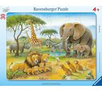Ravensburger Puzzle - La Fauna dell'Africa, 30 Pezzi - 1 pz.
