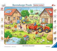 Puzzle per bambini Ravensburger - 06582 My little farm - puzzle a cornice per bambini dai 4 anni in su, con 24 pezzi