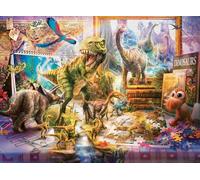 Puzzle per bambini Ravensburger - 12000863 dinosauri nella stanza dei bambini - Puzzle XXL da 100 pezzi per bambini dai 6 anni in su