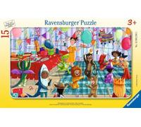 Puzzle per bambini Ravensburger 12004250 - festa in costume - puzzle con cornice colorata da 15 pezzi, per bambini dai 3 anni in su