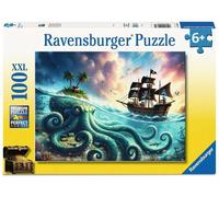 Puzzle per bambini Ravensburger 12004263 - Il tesoro del Kraken - puzzle pirata