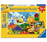 Puzzle per bambini Ravensburger - 12004306 Maja's World - puzzle per bambini dai 3 anni in su, con 2 x 12 pezzi