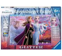 Puzzle per bambini Ravensburger - 12868 Strong Sisters - Puzzle Disney Frozen per bambini dai 6 anni in su, con 100 pezzi in formato XXL, con glitter
