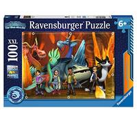 Puzzle per bambini Ravensburger 13379 - Dragons: The 9 Worlds - Puzzle XXL con draghi da 100 pezzi per bambini dai 6 anni in su