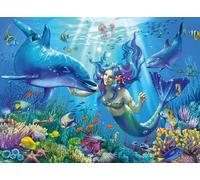 Ravensburger Puzzle Paradiso sottomarino 200 pezzi XXL si illumina al buio Verde/Turchese 8+