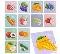 Puzzle Per Bambini | Strumento Divertente A Tema Frutta Per Lo Sviluppo Del Pensiero - Puzzle Anime | Per Bambini Ragazze Viaggi Viaggio Lavoro Casa Esterno Scuola Asilo